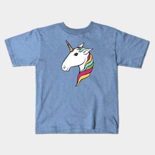 Unicorn Head Kids T-Shirt